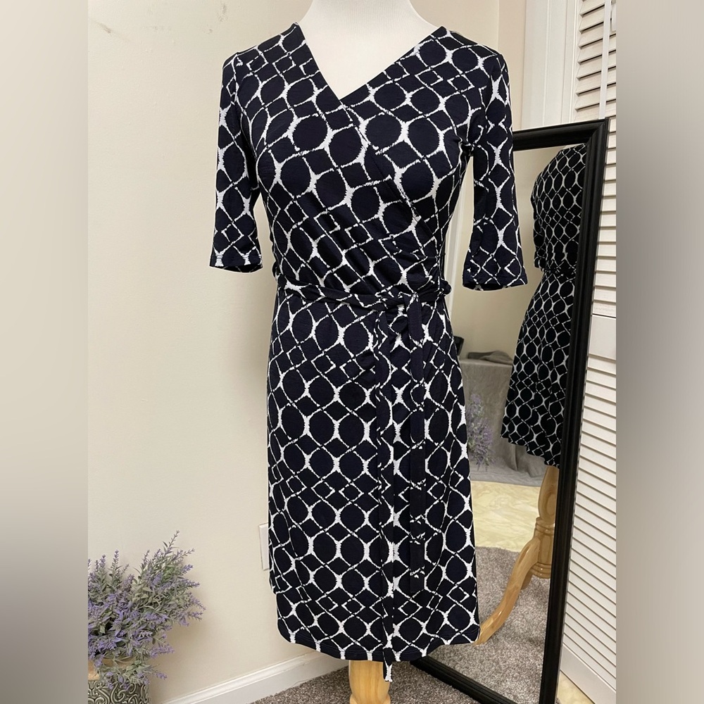Unbranded Dark Blue Print Dress